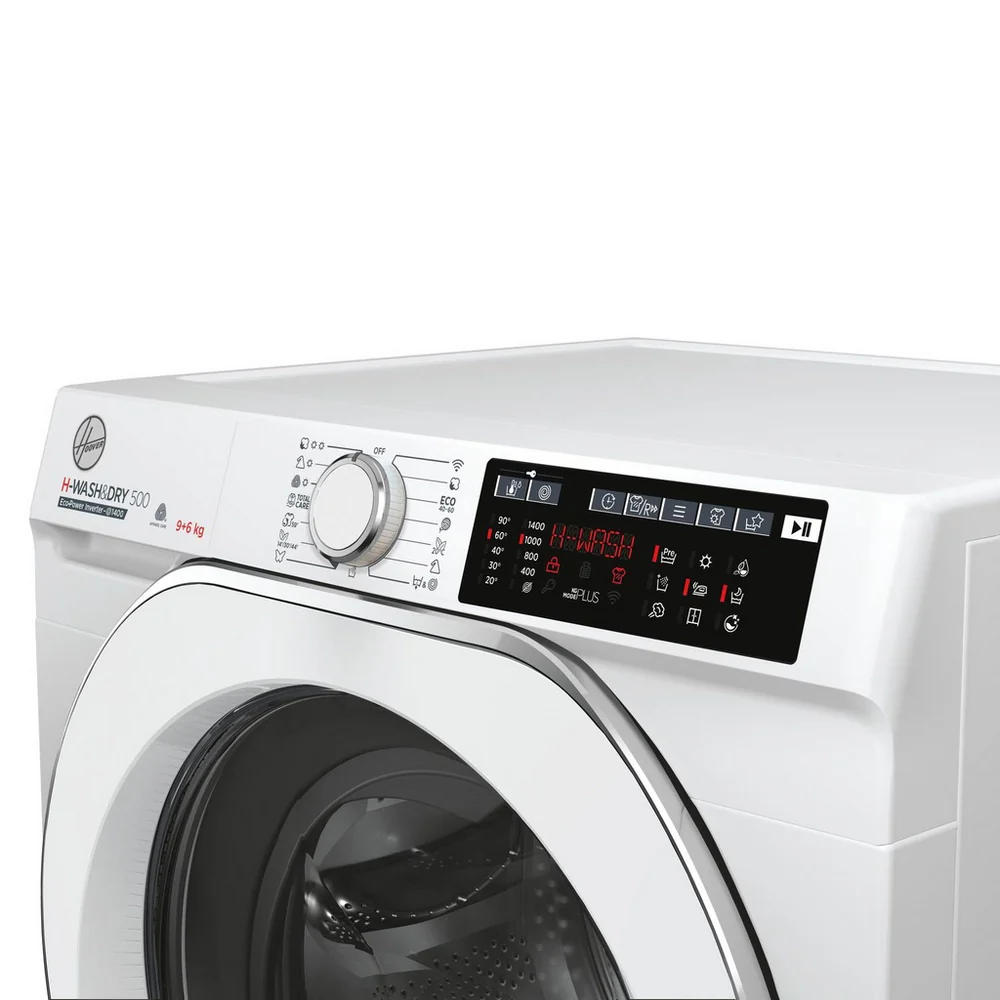 Hoover HD496AMC 1-80 H-WASH 500 WiFi Connected 9+6kg 1400 Spin Washer Dryer White - Image 4