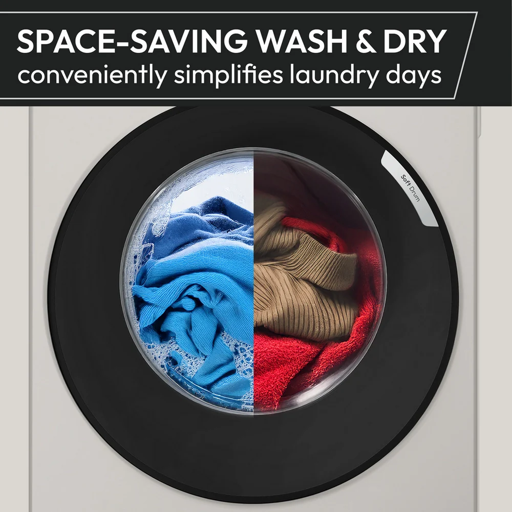Hoover HGWD 485S8C-80 8kg+5kg 1400 Spin Front Loading Washer Dryer White - Image 6