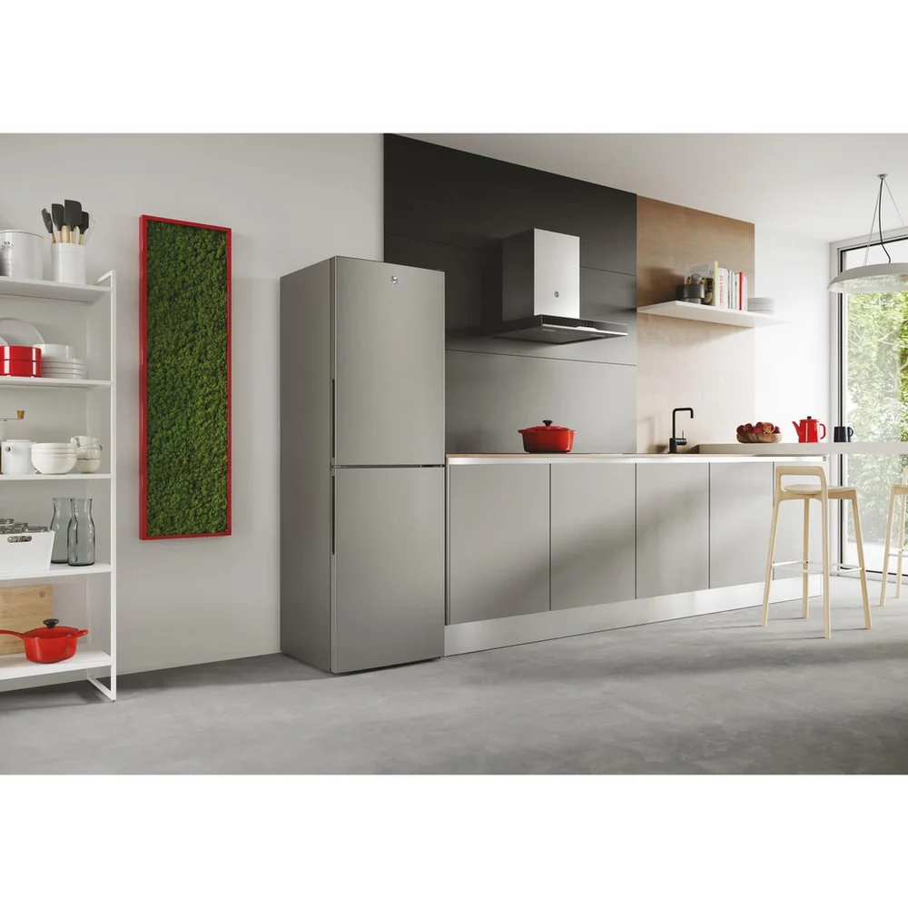 Hoover HVT3CLECKIHS-1 55cm Low Frost Fridge Freezer Silver - Image 7