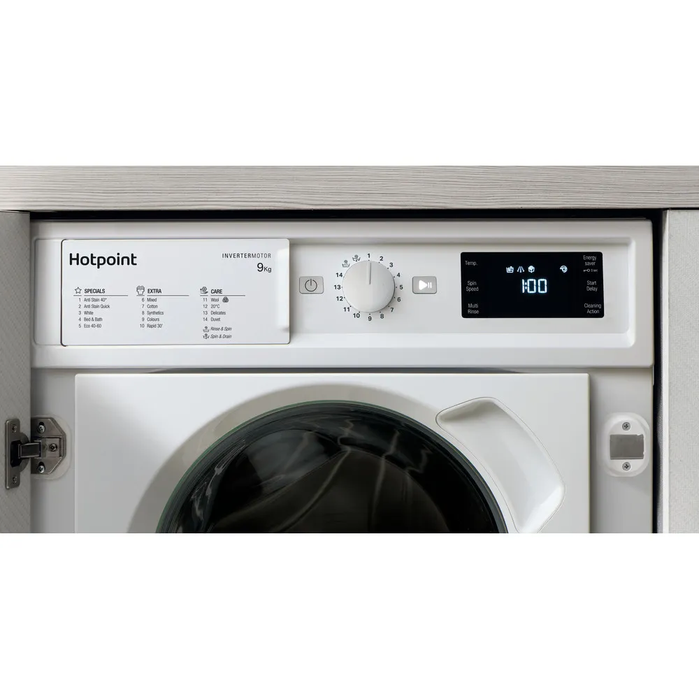 Hotpoint BIWMHG91485UK Integrated 9Kg 1400 Spin Washing Machine White - Image 7