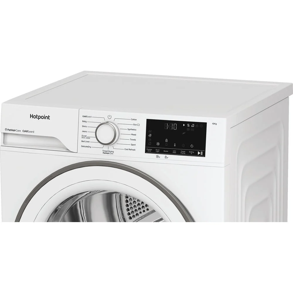 Hotpoint C HD 103M WW UK 10kg Heat Pump Tumble Dryer with PetHairCare White CHD103MWWUK - Image 3