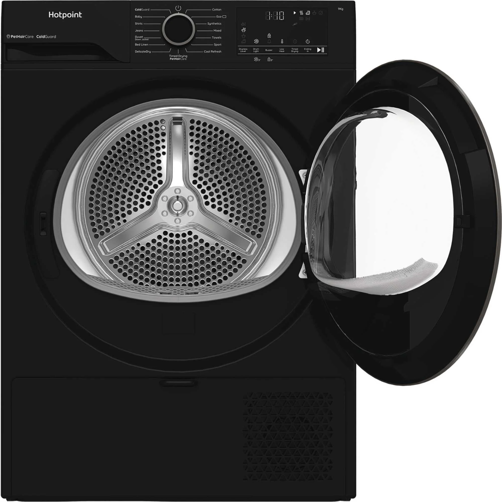 Hotpoint CHD93MBBUK 9kg Heat Pump Tumble Dryer With PetHairCare Black - Image 2