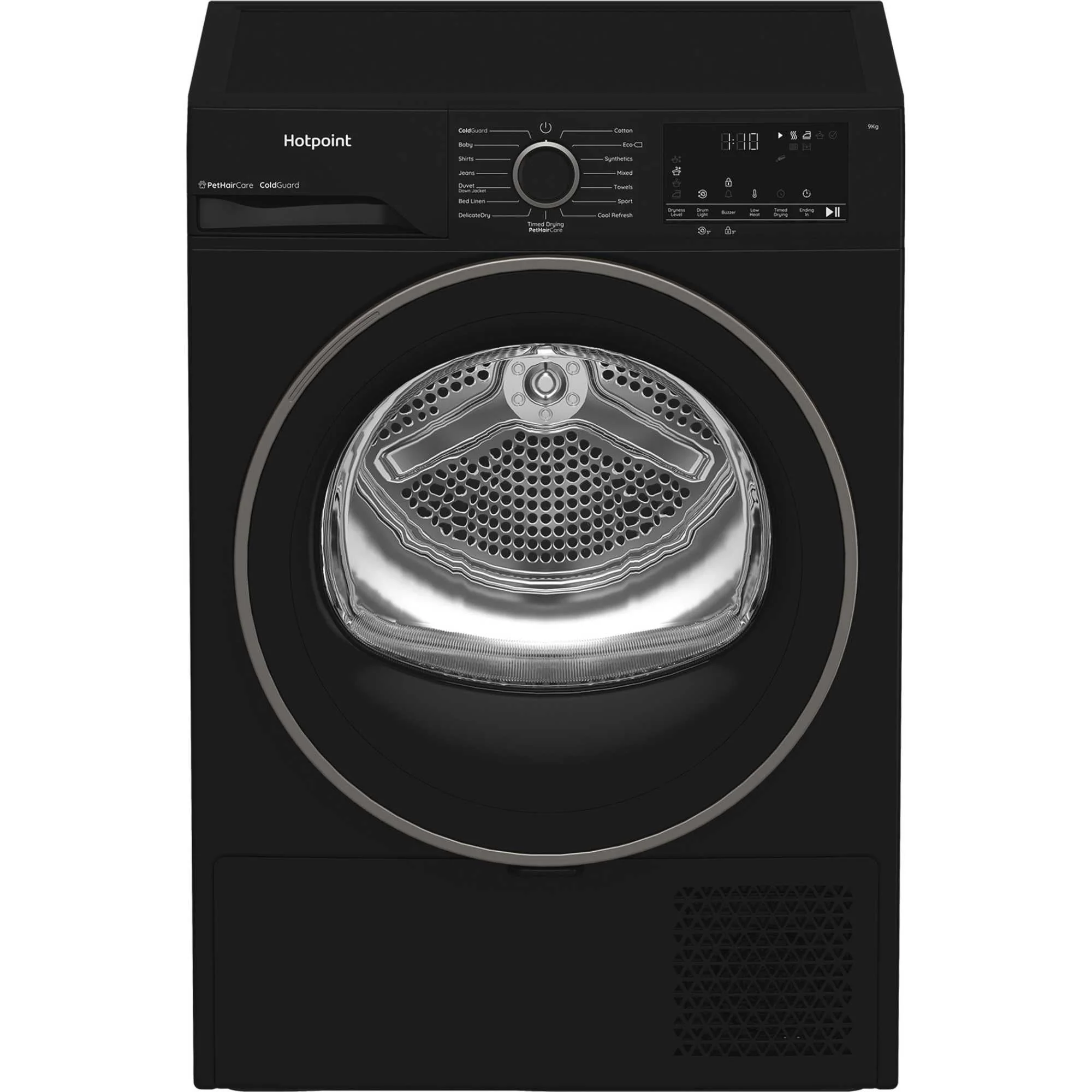 Hotpoint CHD93MBBUK 9kg Heat Pump Tumble Dryer With PetHairCare Black - Image 5