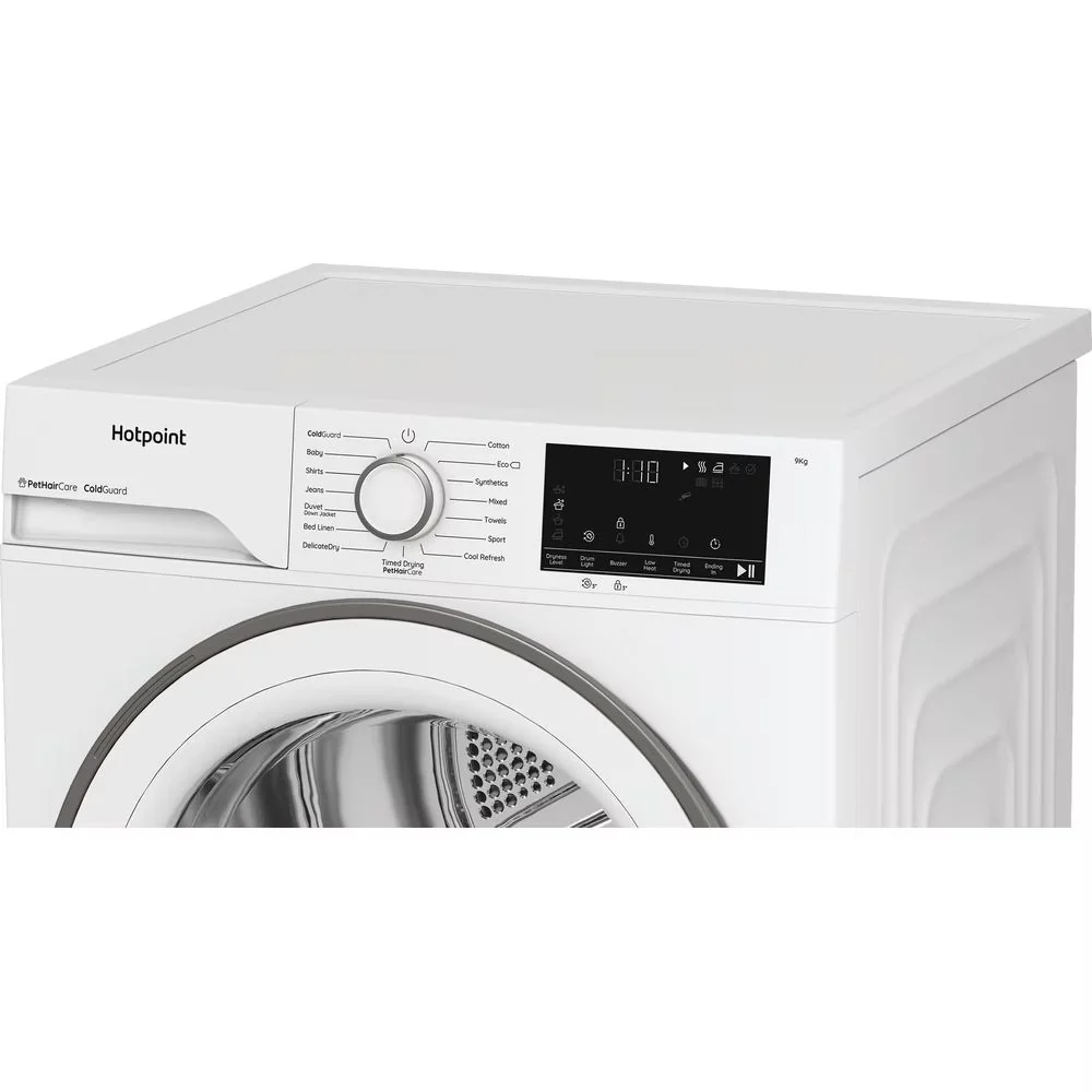 Hotpoint CHD93MWWUK 9KG Heat Pump Tumble Dryer with PetHairCare White - Image 9