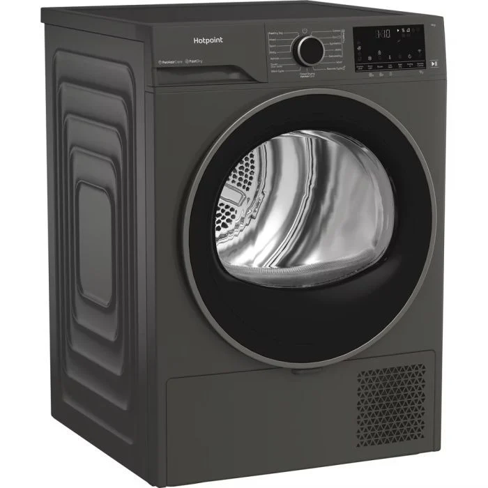 Hotpoint CHD94MGBSUK Fabric Care 9kg Heat Pump Tumble Dryer with HomeWhiz - Graphite - Image 3