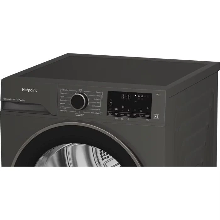 Hotpoint CHD94MGBSUK Fabric Care 9kg Heat Pump Tumble Dryer with HomeWhiz - Graphite - Image 4