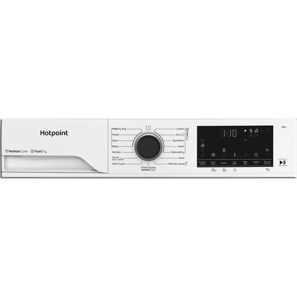 Hotpoint CHD94MWBSUK Freestanding 9kg Heat Pump Tumble Dryer with Fabric Care White - Image 14