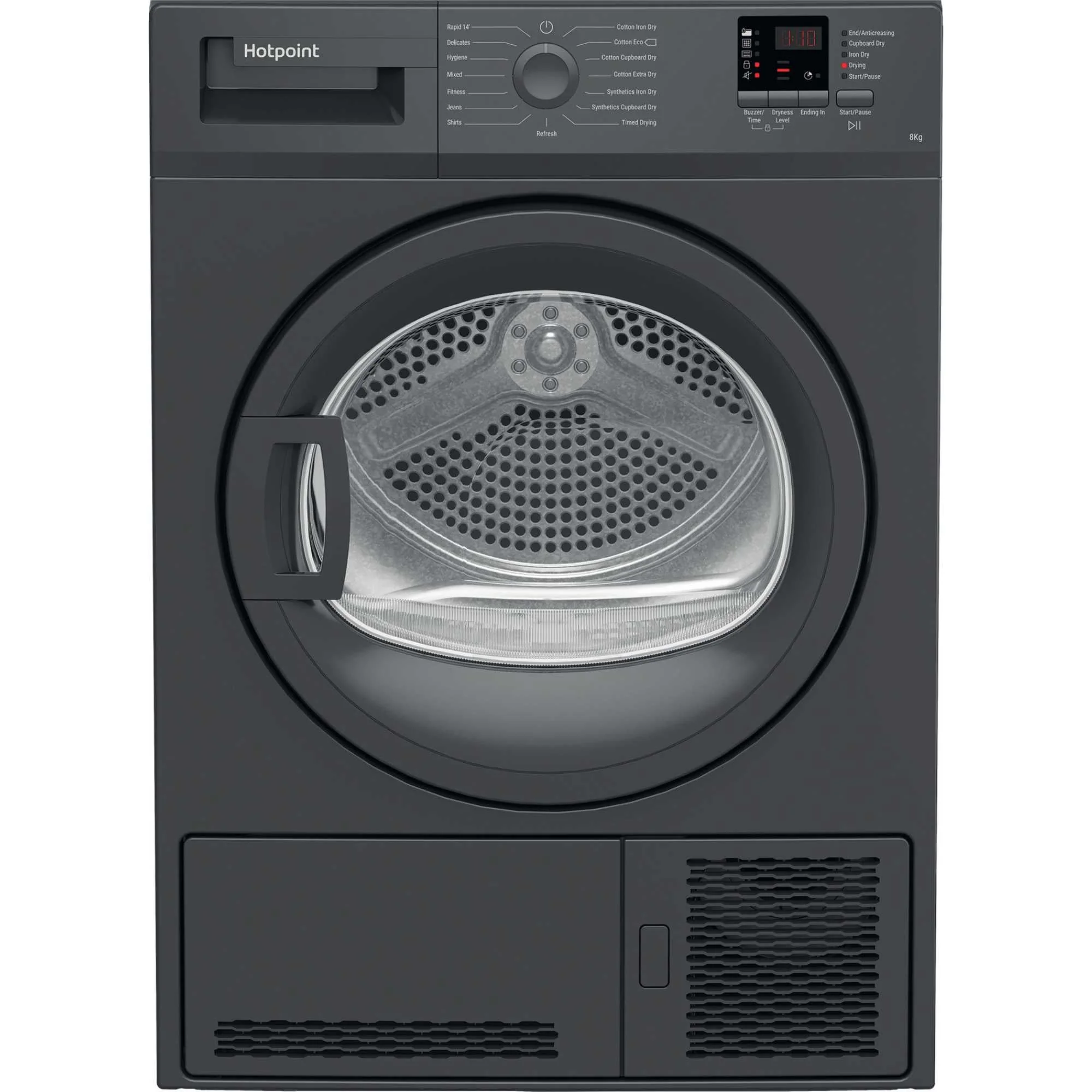 Hotpoint CHDC82GGGDUK 8kg Condenser Tumble Dryer With SensorDry Graphite