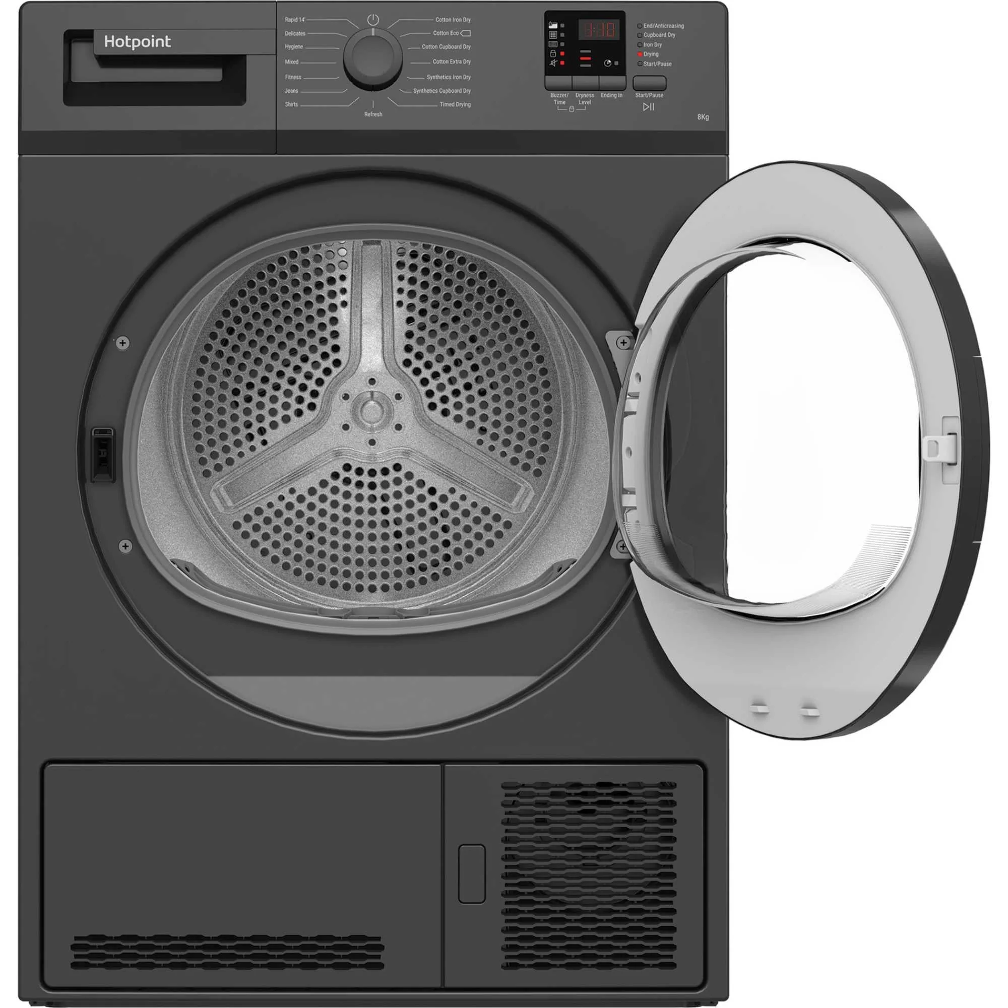 Hotpoint CHDC82GGGDUK 8kg Condenser Tumble Dryer With SensorDry Graphite - Image 3