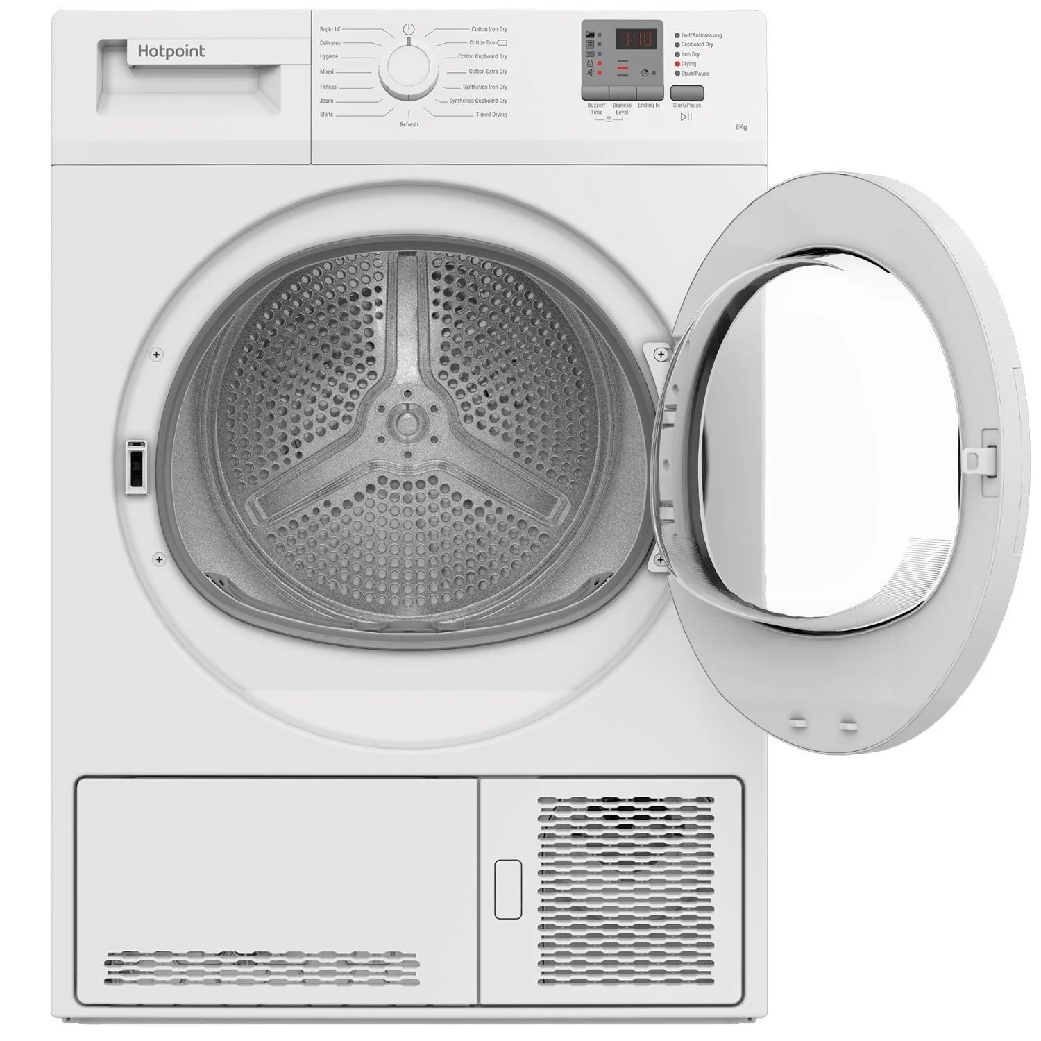 Hotpoint CHDC82WWGDUK 8KG Condenser Tumble Dryer White - Image 4