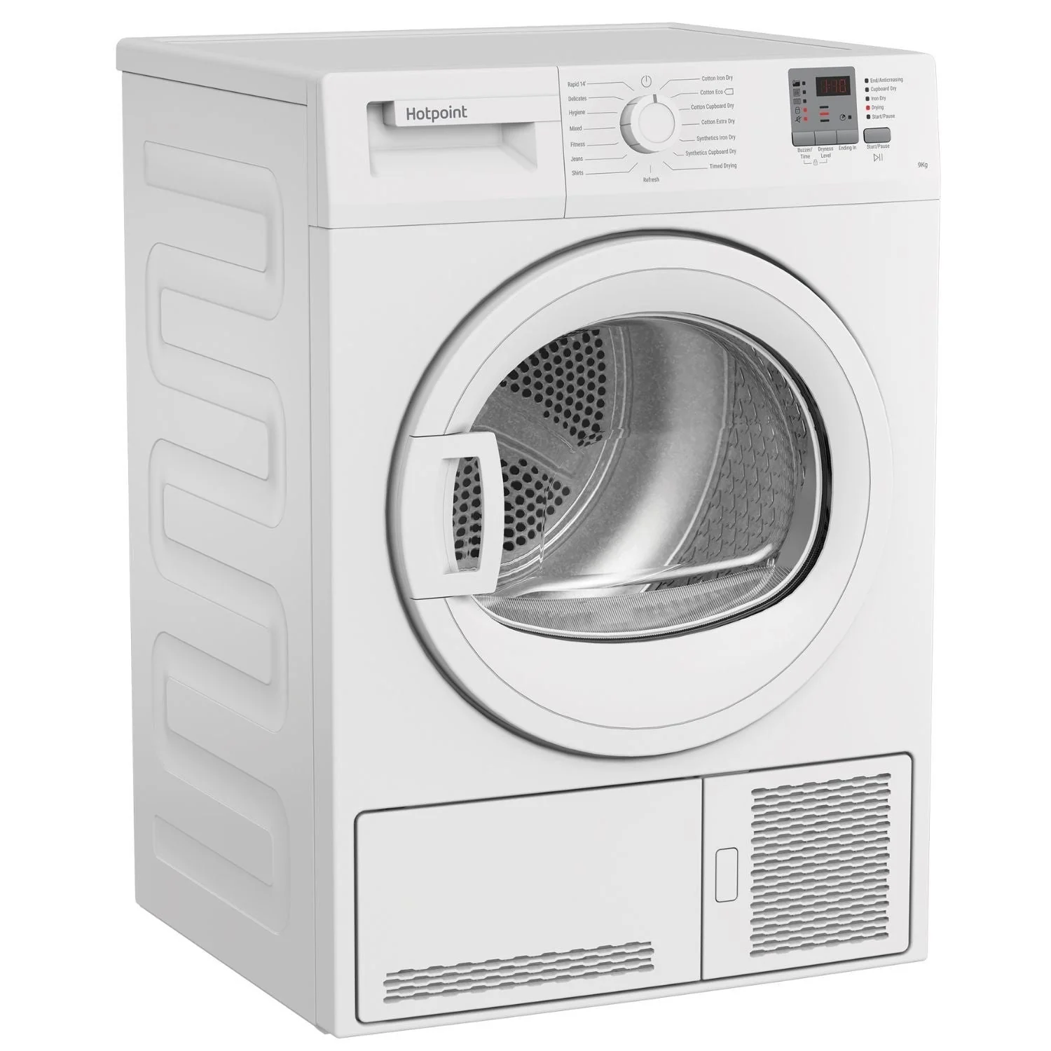 Hotpoint CHDC92WWGDUK 9KG Condenser Tumble Dryer With Sensor Dry White - Image 3