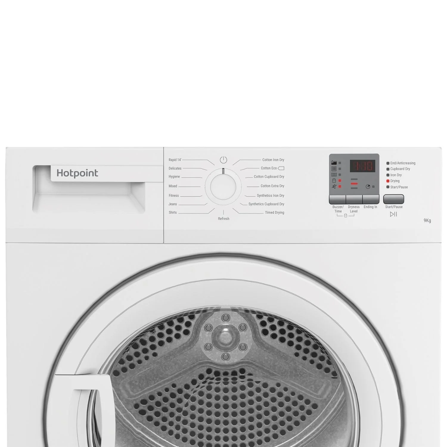Hotpoint CHDC92WWGDUK 9KG Condenser Tumble Dryer With Sensor Dry White - Image 5
