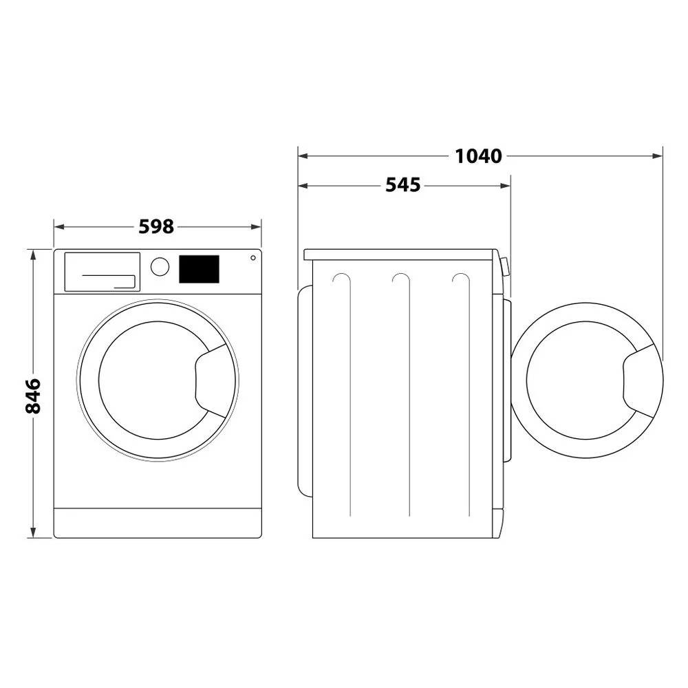Hotpoint CHSD82MBBUK 8kg Heat Pump Tumble Dryer with Pet Hair Care Black - Image 12
