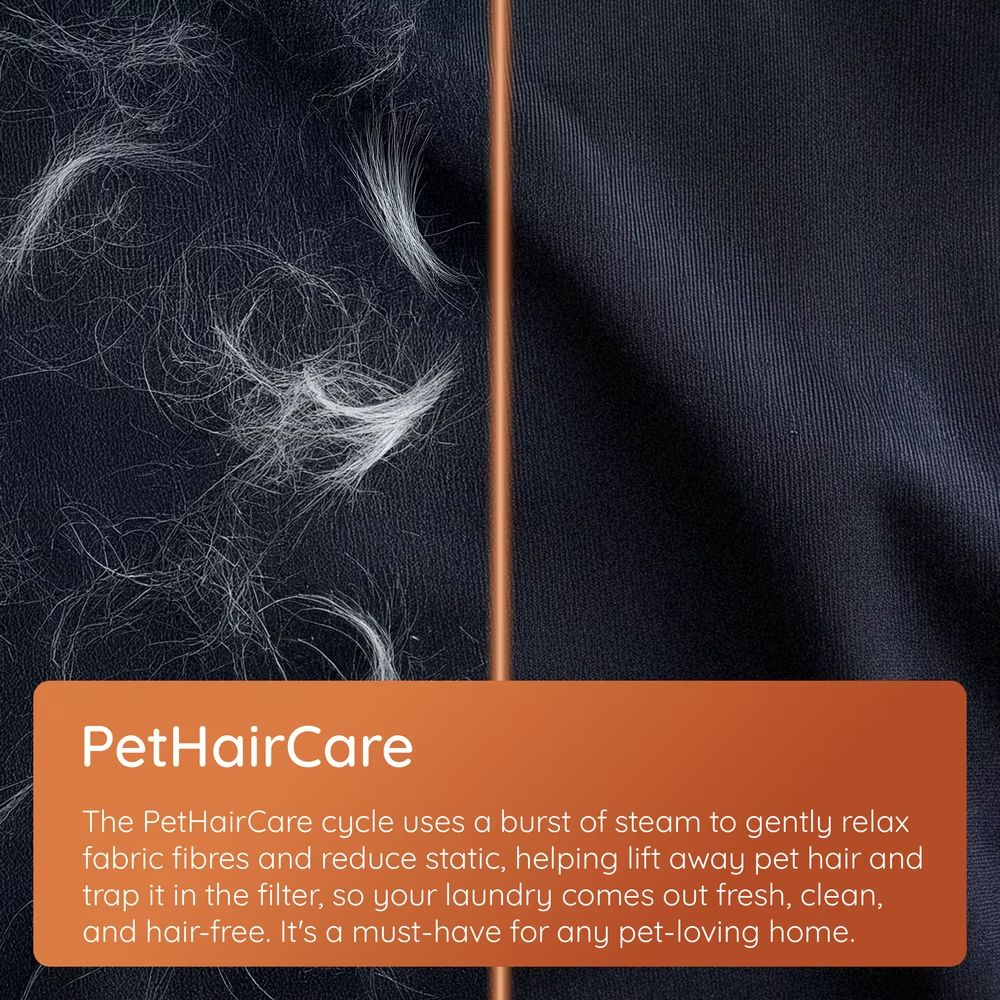 Hotpoint CHSD82MBBUK 8kg Heat Pump Tumble Dryer with Pet Hair Care Black - Image 6
