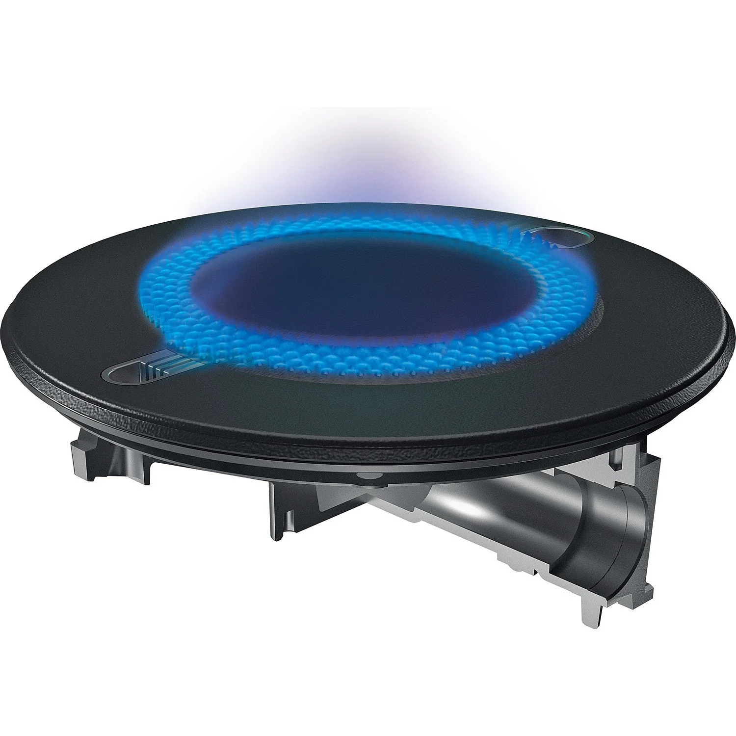 Hotpoint FTGHG751DHBK 75cm 5 Burner Gas on Glass Hob with Vertical Flame Black - Image 3