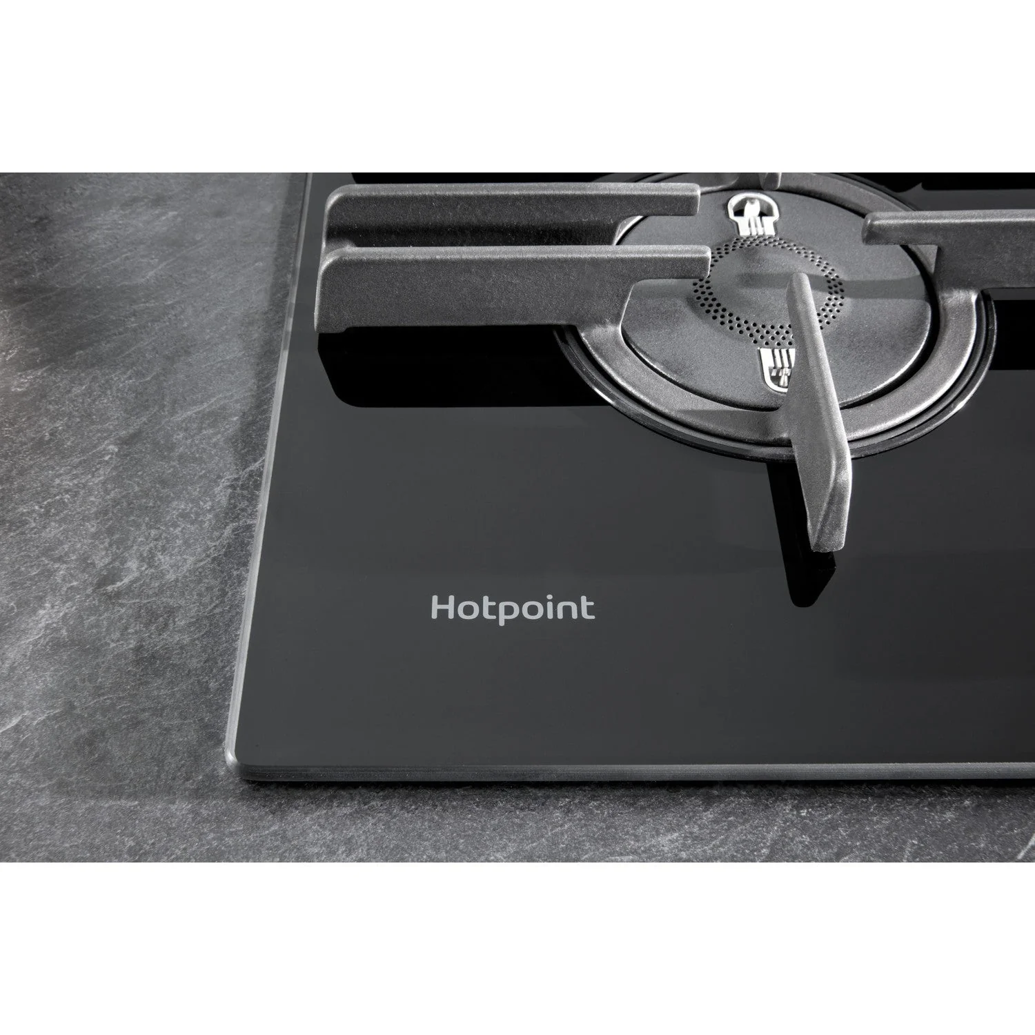 Hotpoint FTGHG751DHBK 75cm 5 Burner Gas on Glass Hob with Vertical Flame Black - Image 6