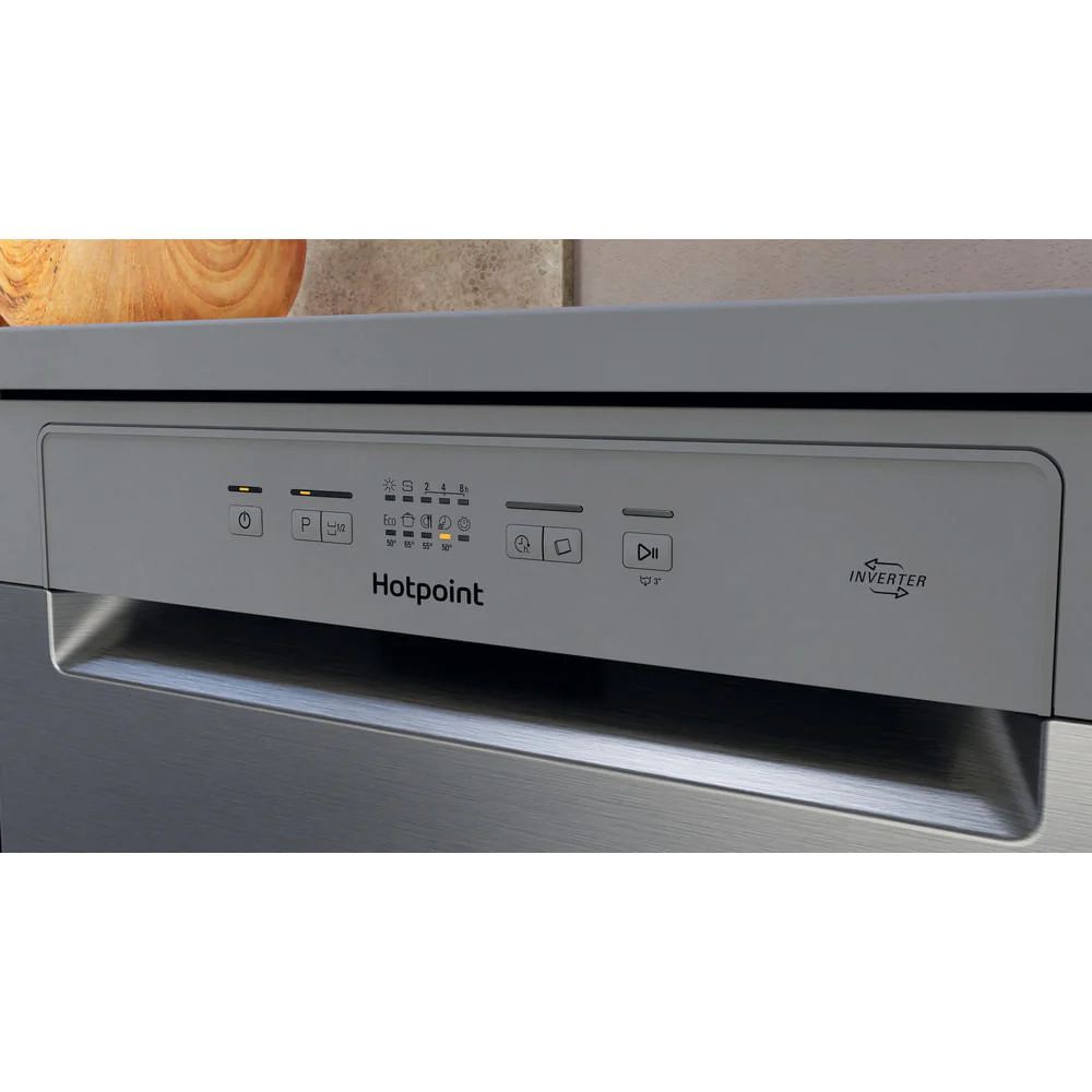 Hotpoint H2F HL626 X UK Freestanding Full Size Dishwasher 14 Place Settings with Rapid Wash Inox H2FHL626X - Image 8
