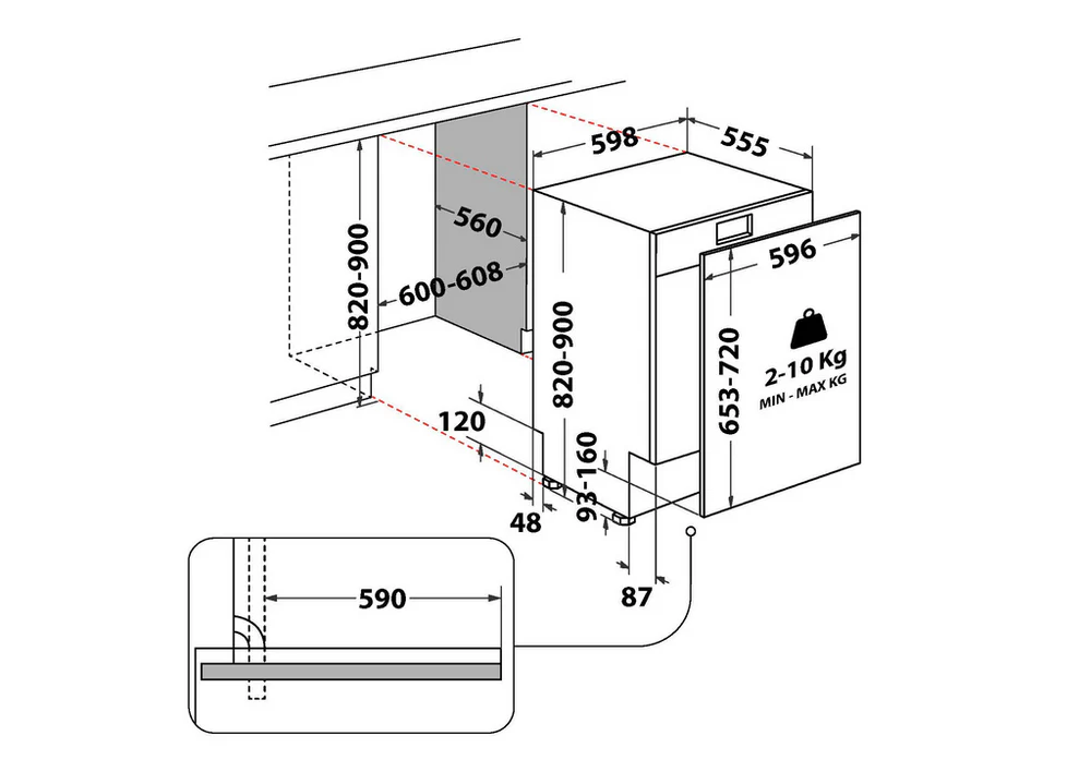 Hotpoint H2IC14BN7A0UK Full Size Integrated Dishwasher 14 Place Settings - Image 6