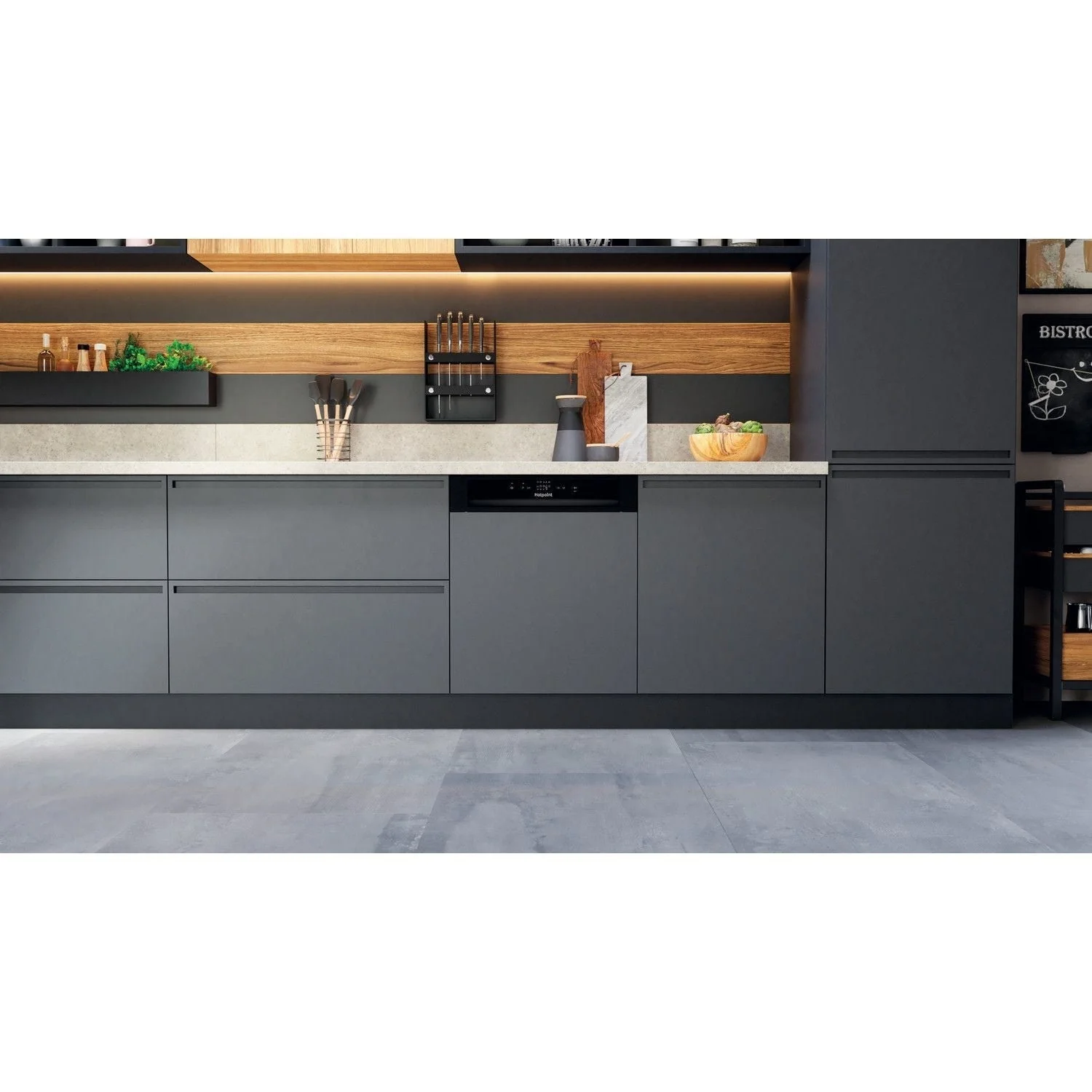 Hotpoint H3BL626BUK Semi Integrated Full Size Dishwasher 14 Place Settings Black - Image 4