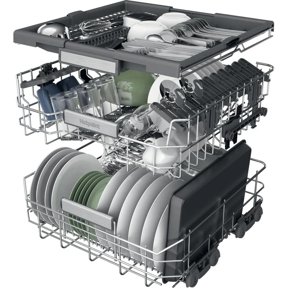 Hotpoint H7F HP43 X UK Freestanding Full Size Dishwasher 15 Place Settings with Maxi Space Inox H7FHP43X - Image 4