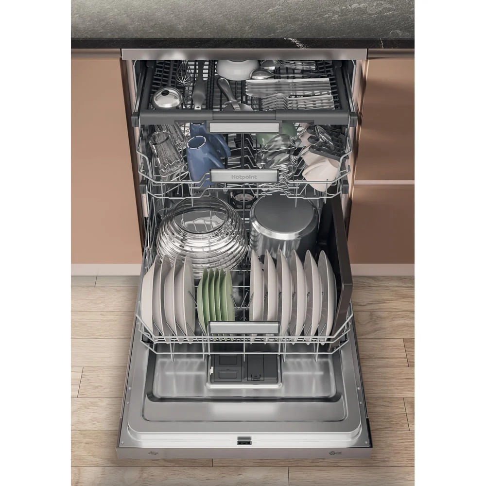 Hotpoint H7F HS51 X UK Freestanding Full Size Dishwasher 15 Place Settings with Maxi Space Inox H7FHS51X - Image 15