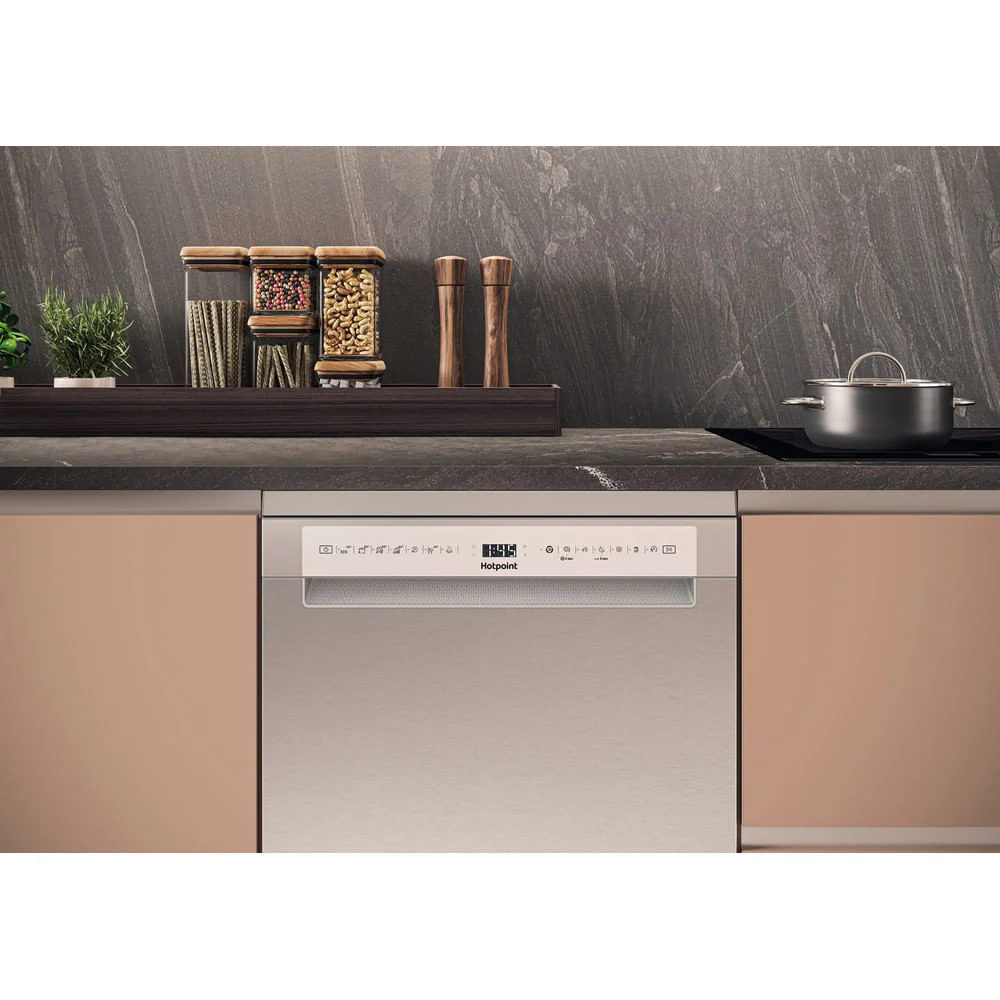 Hotpoint H7F HS51 X UK Freestanding Full Size Dishwasher 15 Place Settings with Maxi Space Inox H7FHS51X - Image 6