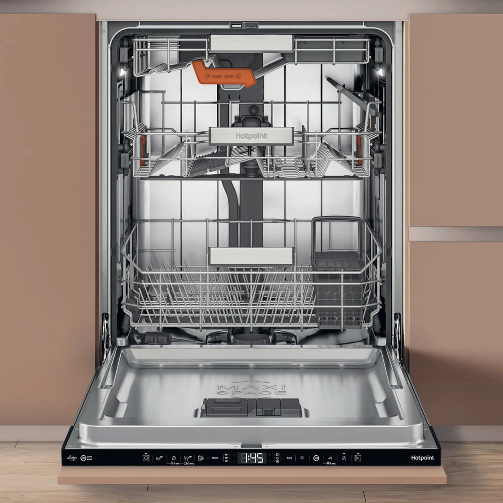 Hotpoint H8IA115M4TUSUK Hydroforce Integrated Full Size Dishwasher with Maxi Space Tub 15 Place Settings - Image 3