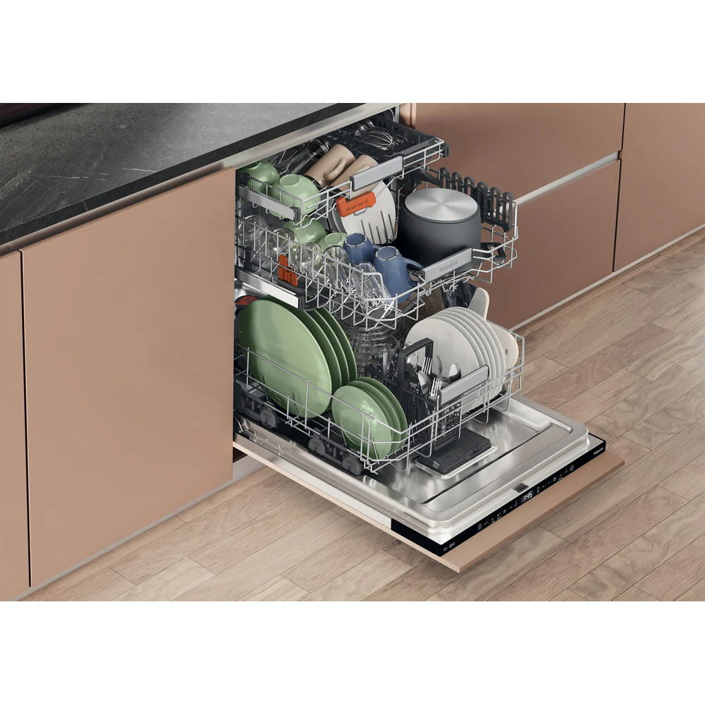 Hotpoint H8IA115M4TUSUK Hydroforce Integrated Full Size Dishwasher with Maxi Space Tub 15 Place Settings - Image 5