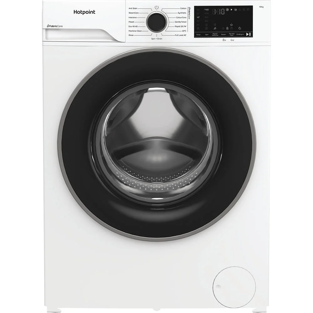Hotpoint HB 103 CARE UK Freestanding 10kg 1400rpm Washing Machine with PetHairCare White HB103CAREUK