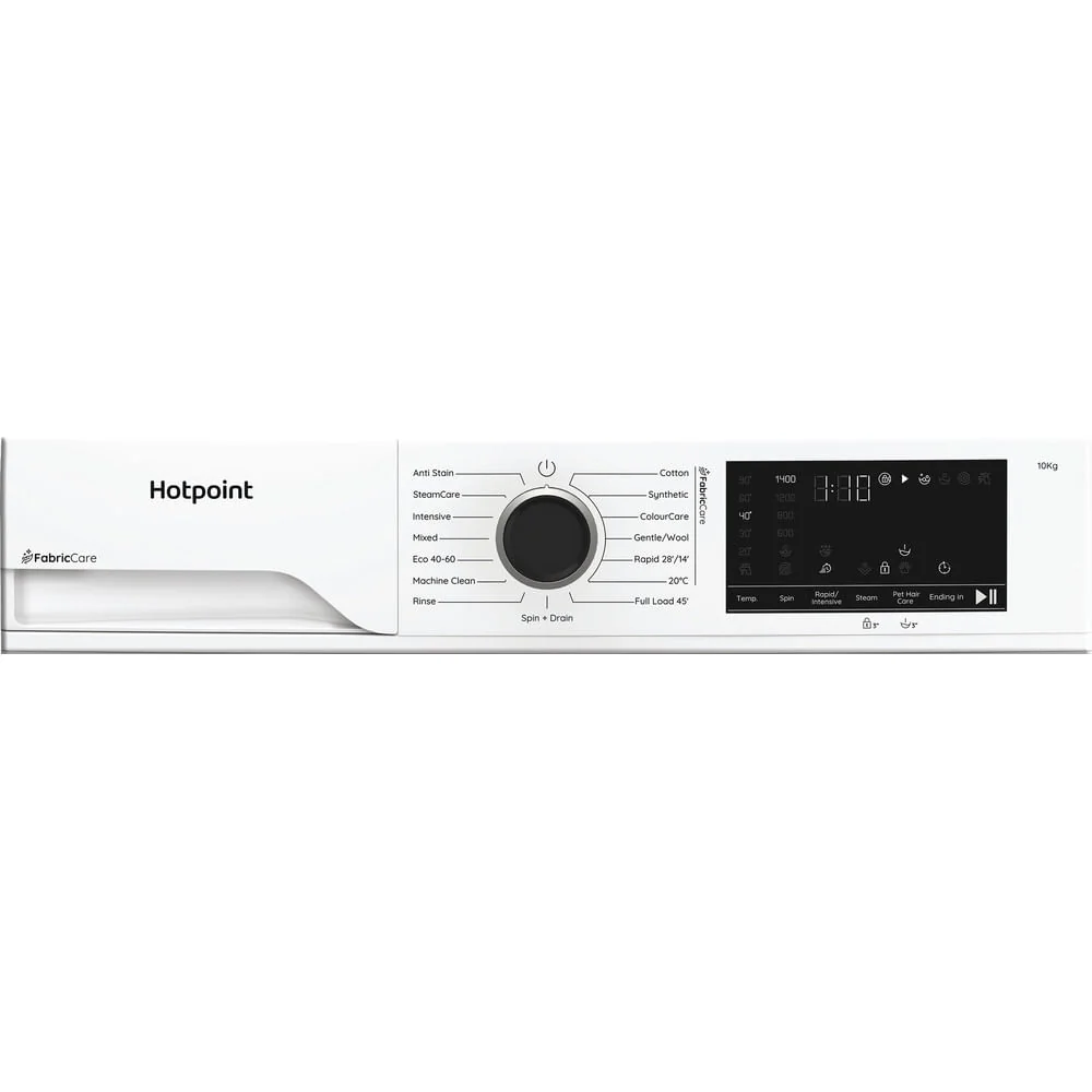 Hotpoint HB 103 CARE UK Freestanding 10kg 1400rpm Washing Machine with PetHairCare White HB103CAREUK - Image 16