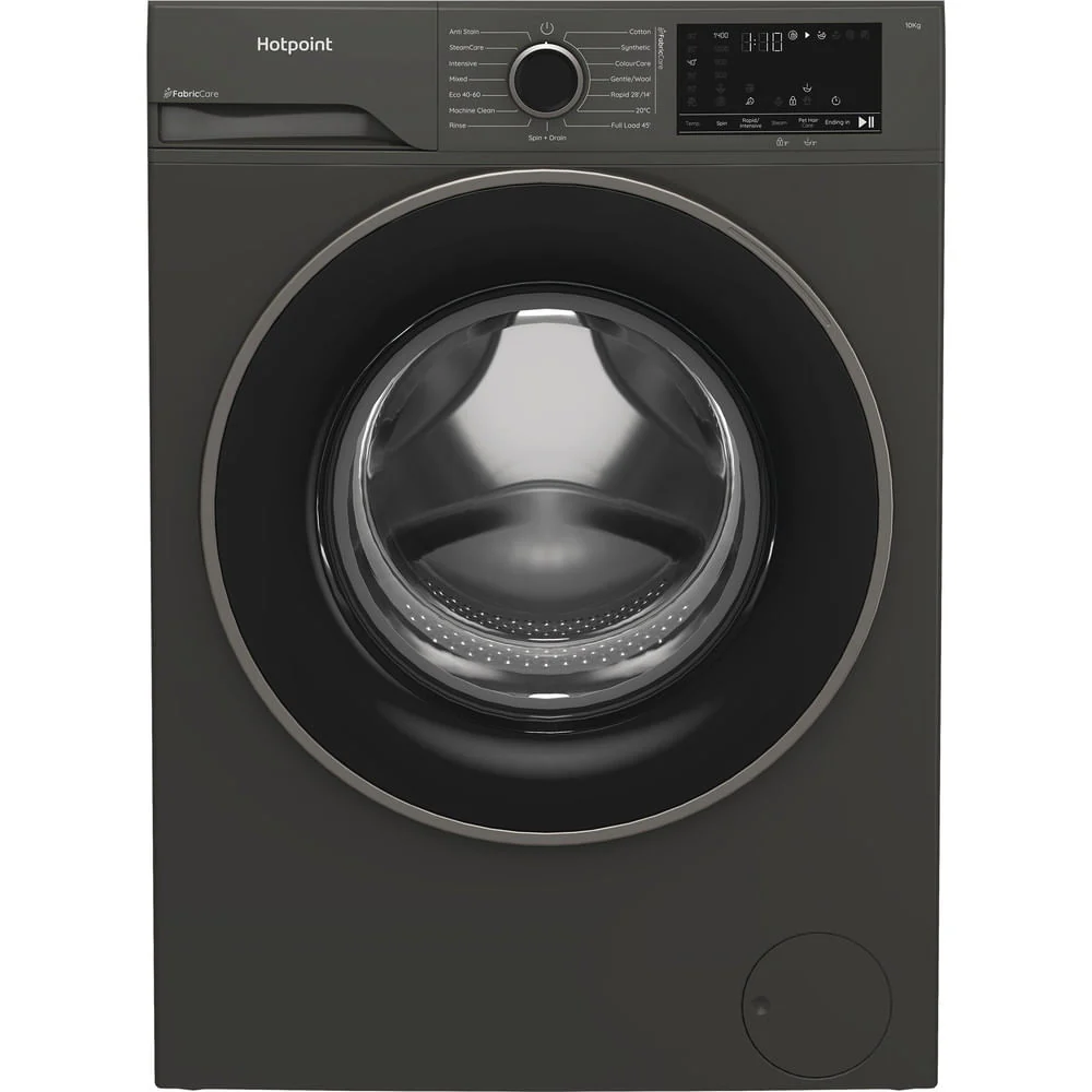 Hotpoint HB 103G CARE UK Freestanding 10kg 1400rpm Washing Machine with PetHairCare Grey HB103GCAREUK