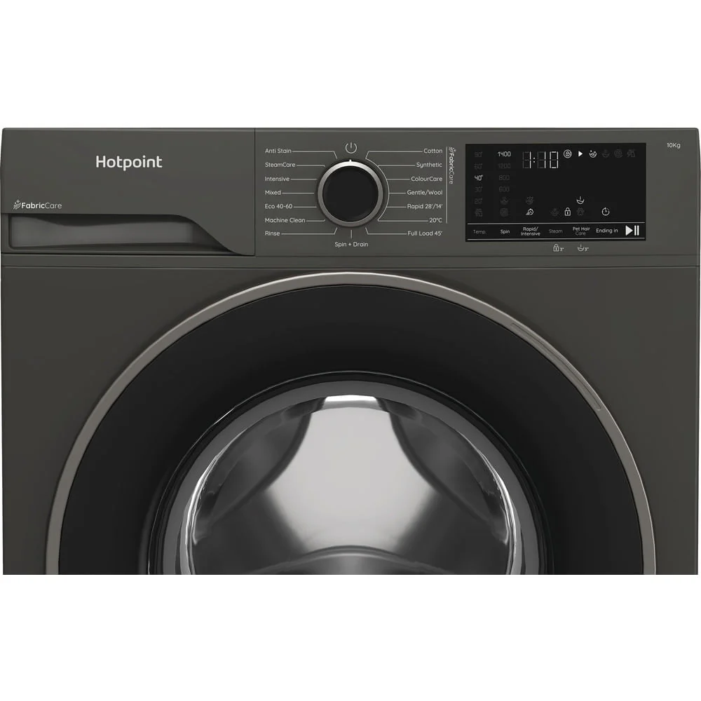 Hotpoint HB 103G CARE UK Freestanding 10kg 1400rpm Washing Machine with PetHairCare Grey HB103GCAREUK - Image 15