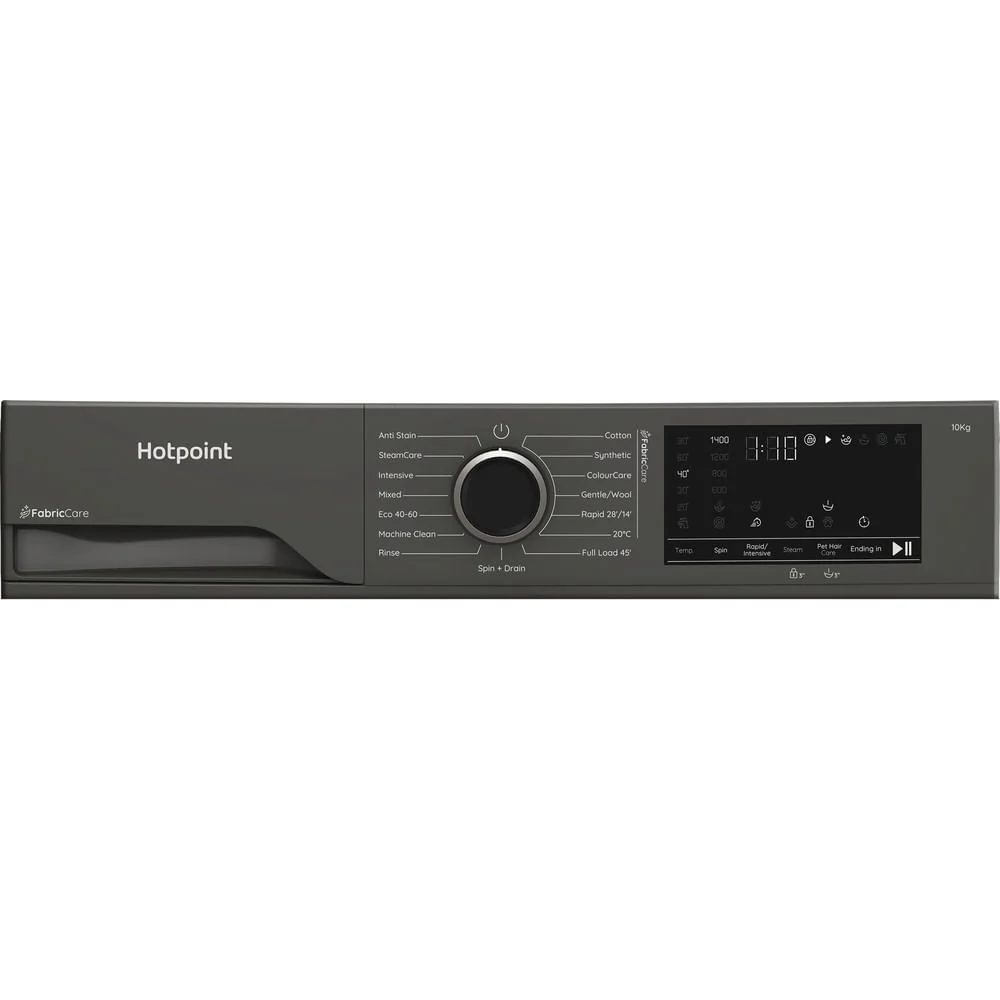 Hotpoint HB 103G CARE UK Freestanding 10kg 1400rpm Washing Machine with PetHairCare Grey HB103GCAREUK - Image 16