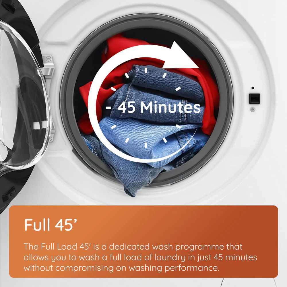 Hotpoint HB 103G CARE UK Freestanding 10kg 1400rpm Washing Machine with PetHairCare Grey HB103GCAREUK - Image 7