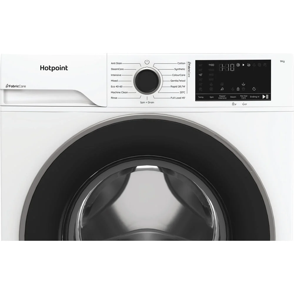 Hotpoint HB 93 CARE UK Fabric Care 1400rpm Washing Machine White with PetHairCare HB93CAREUK - Image 15