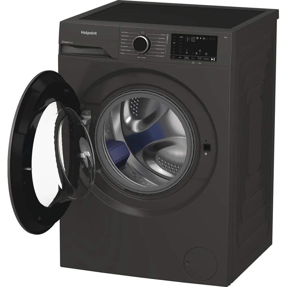 Hotpoint HB 93G CARE UK Freestanding 9kg 1400rpm Washing Machine with PetHairCare Grey HB93GCAREUK - Image 3