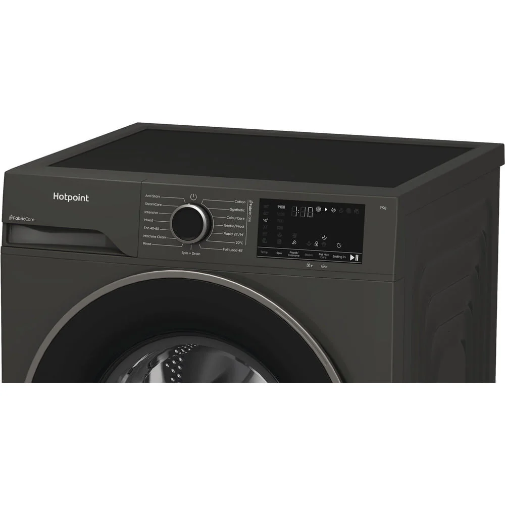Hotpoint HB 93G CARE UK Freestanding 9kg 1400rpm Washing Machine with PetHairCare Grey HB93GCAREUK - Image 5