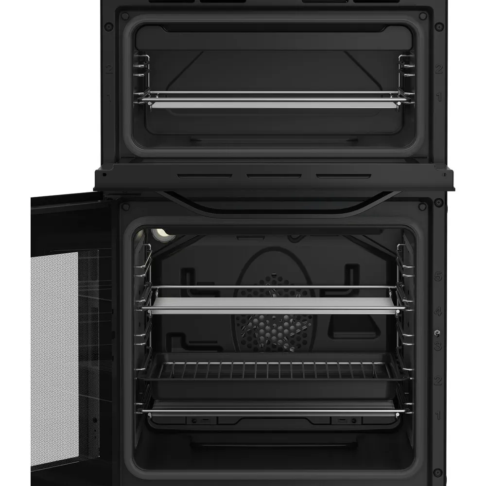 Hotpoint HDE5VDCB 50cm Electric Double Cooker with Ceramic Hob Black - Image 4