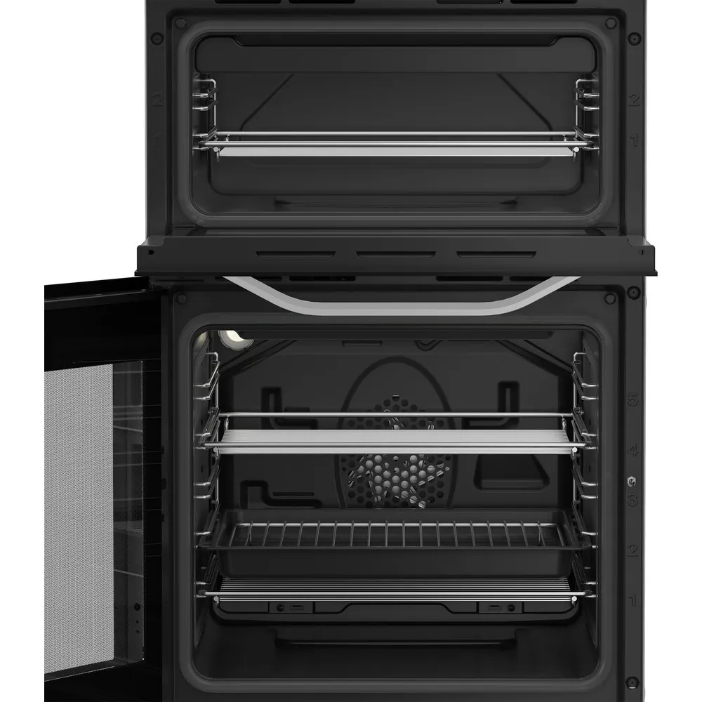 Hotpoint HDE5VDCW 50cm Electric Double Cooker With Ceramic Hob White - Image 4