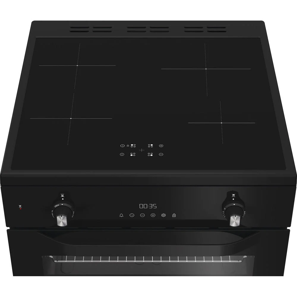 Hotpoint HDE6IDC2B1 60cm Electric Double Cooker with Induction Hob Black - Image 5