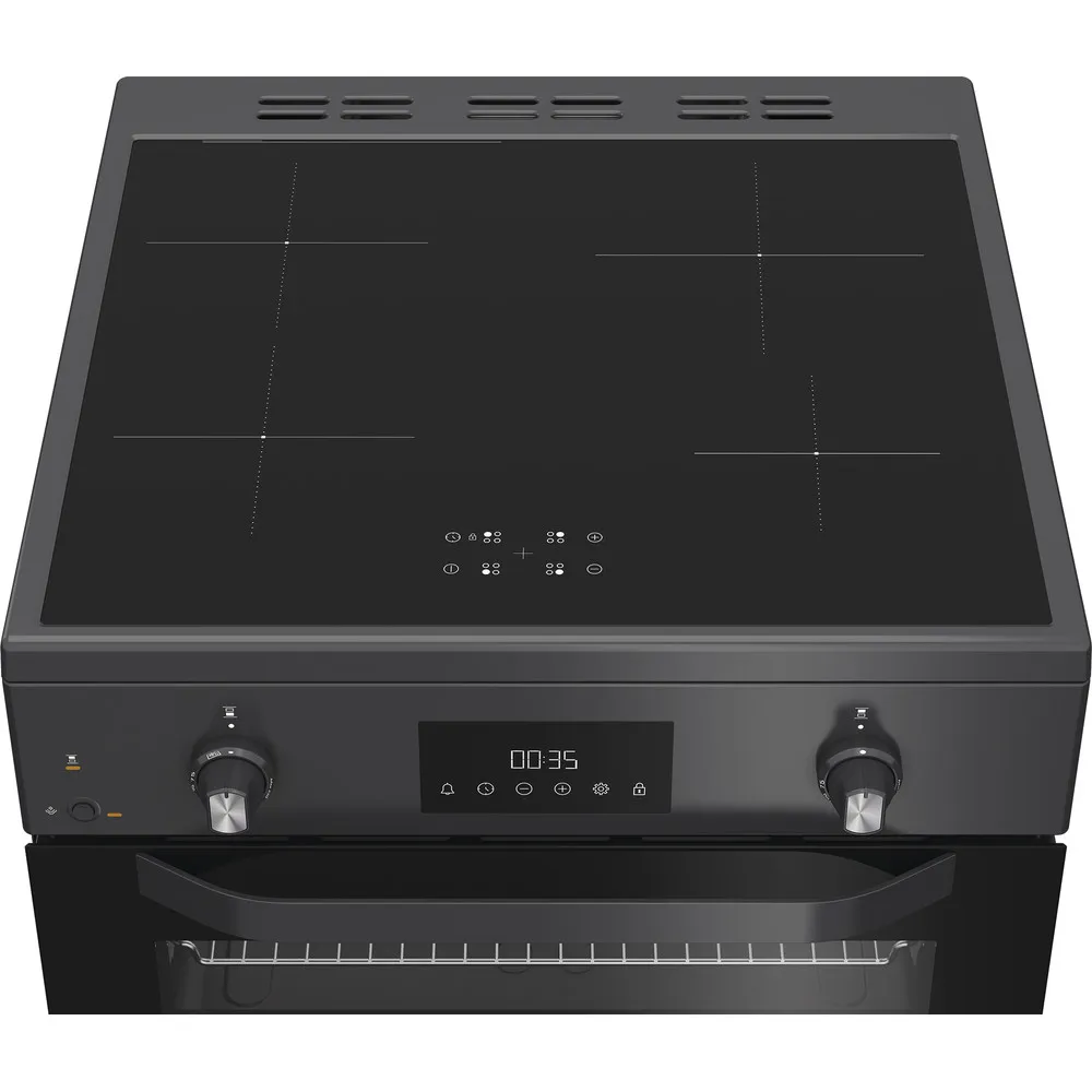 Hotpoint HDE6IDC2SA 60cm Electric Double Cooker With Induction Hob Anthracite - Image 5