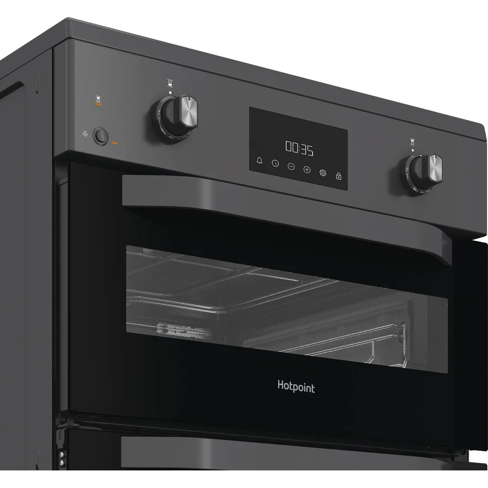 Hotpoint HDE6IDC2SA 60cm Electric Double Cooker With Induction Hob Anthracite - Image 6