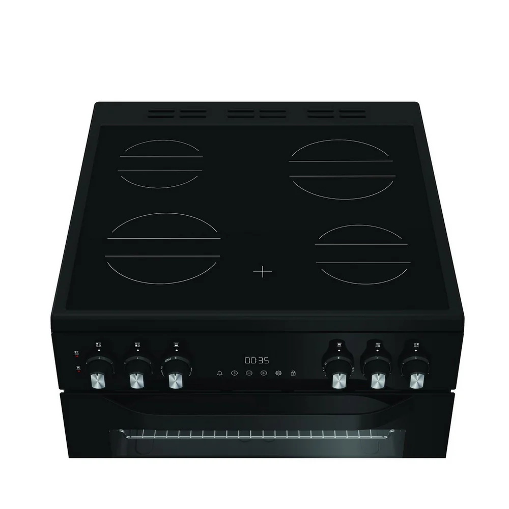 Hotpoint HDE6VDC2B1 60cm Double Oven Electric Cooker with Ceramic Hob in Black - Image 4