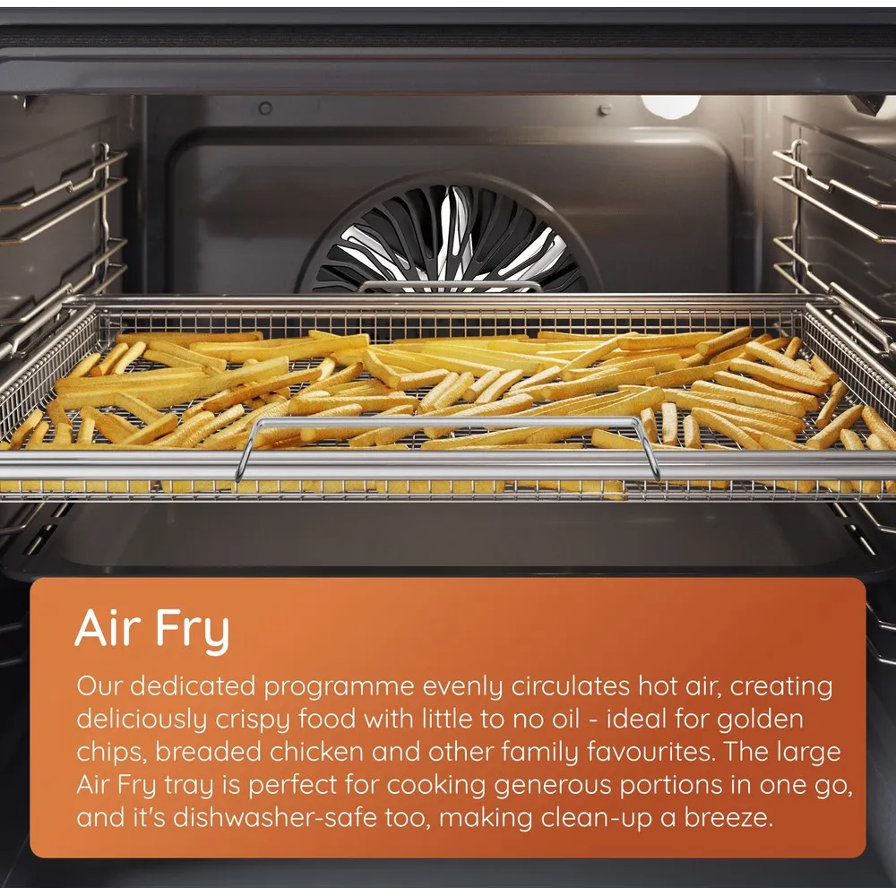 Hotpoint HDE6VDCASX 60cm Electric Double Cooker With Induction Hob and Air Fry Stainless Steel - Image 10