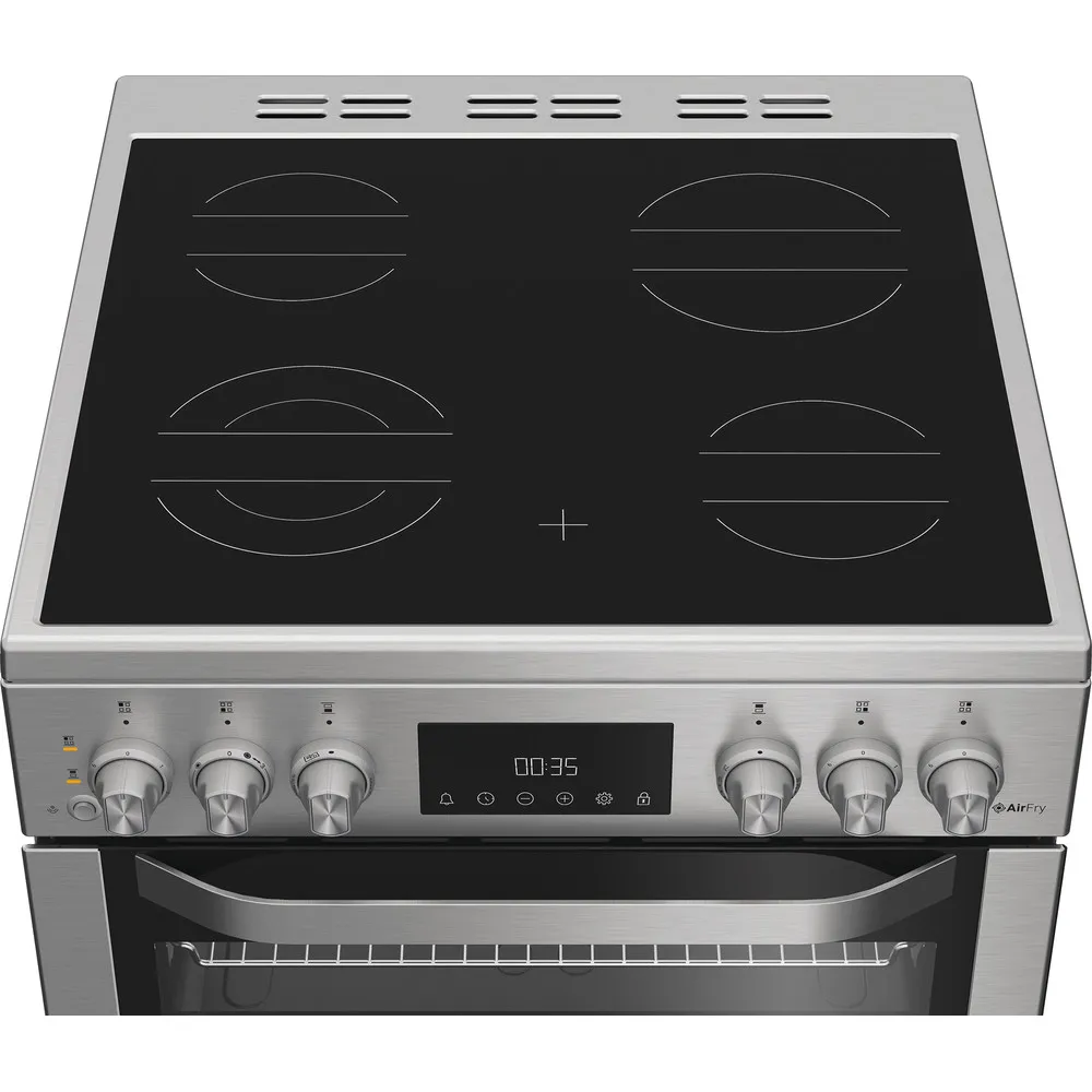 Hotpoint HDE6VDCASX 60cm Electric Double Cooker With Induction Hob and Air Fry Stainless Steel - Image 5