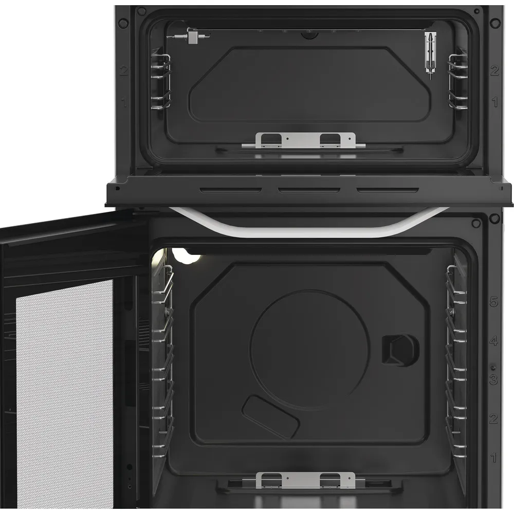 Hotpoint HDG5GCW 50cm Gas Double Cooker White - Image 2
