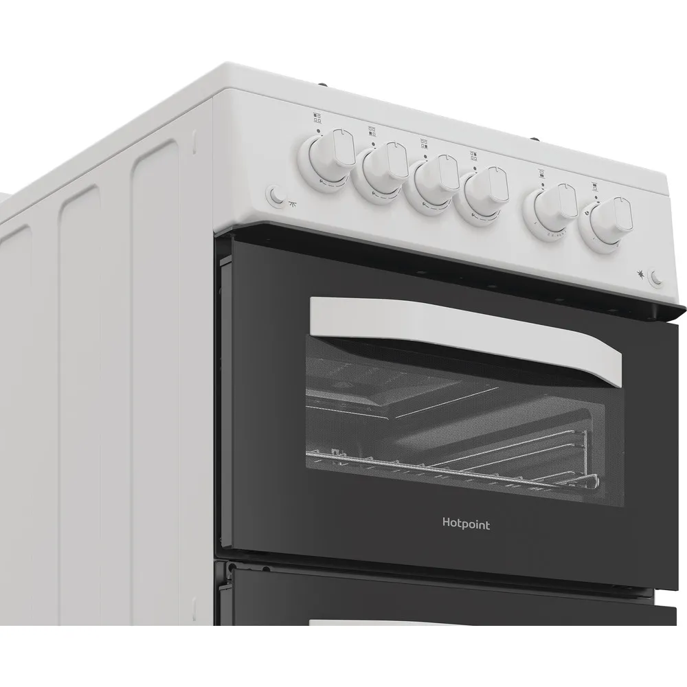 Hotpoint HDG5GCW 50cm Gas Double Cooker White - Image 6