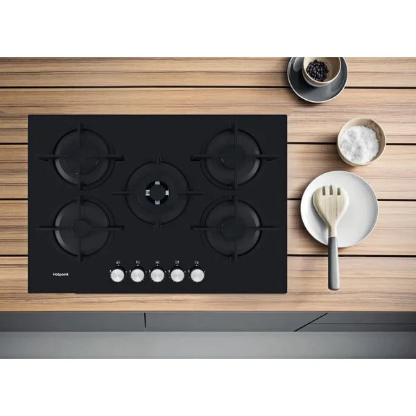 Hotpoint HGS 72S BK Hob Black - Image 5