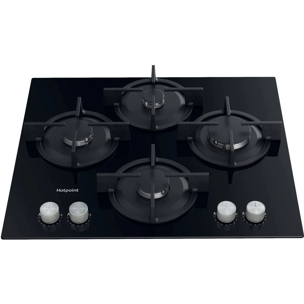 Hotpoint HGS61SBK 60C Gas Hobs Black - Image 2