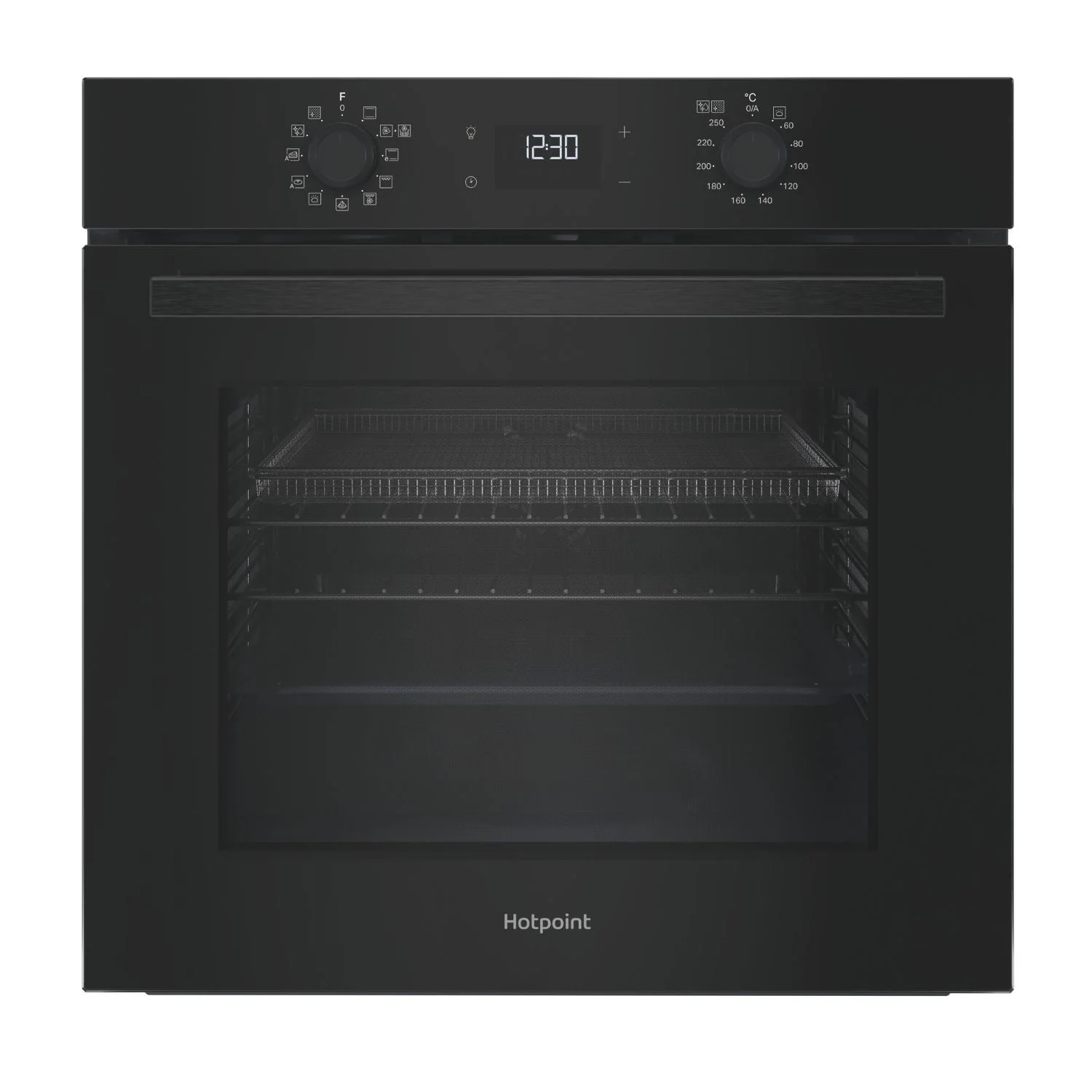 Hotpoint HO458CFBUK Class 2 Built-in Electric Single Oven with Air Fry Black